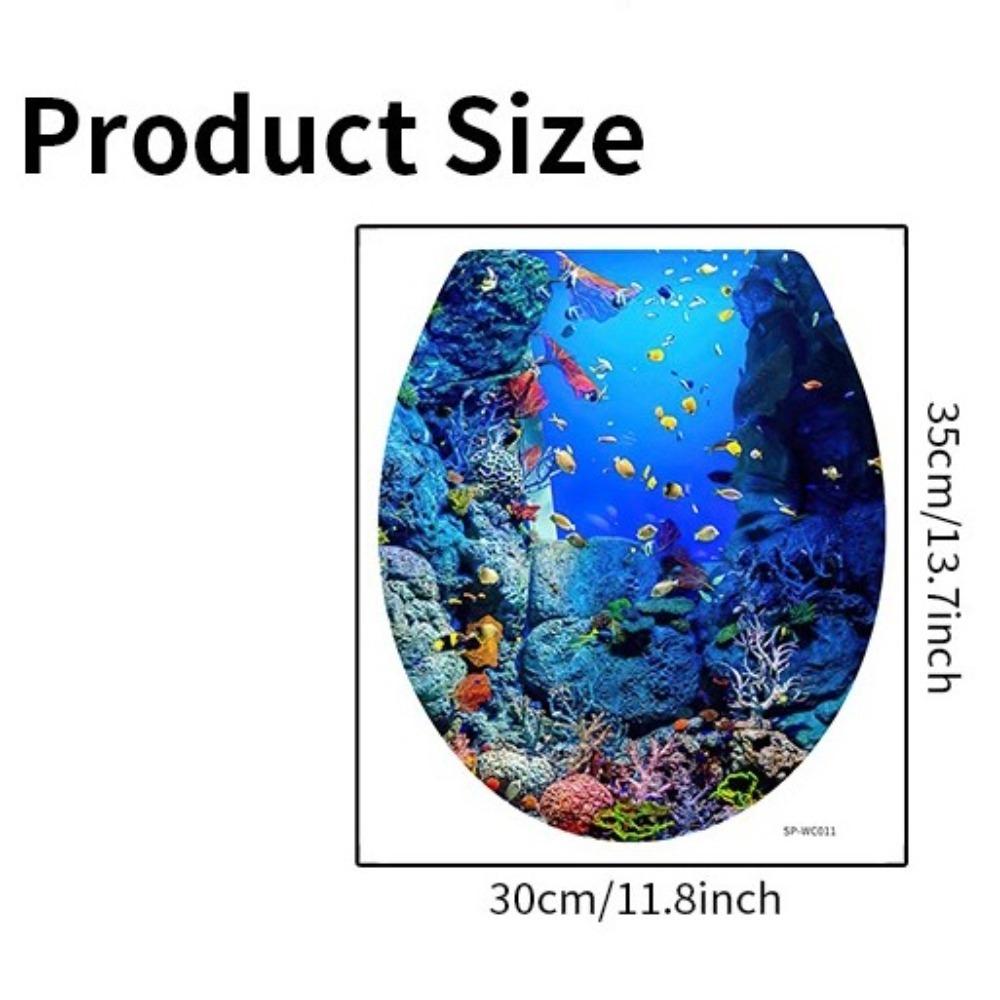1 шт. водонепроницаемая наклейка для декора ванной комнаты морская рыба домашний декор наклейка модная наклейка на сиденье унитаза