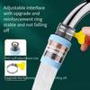 5Pcs 360 Degree Rotatable Filter Water Purifier 6-Layer Filter Kitchen Faucet Extender  Household