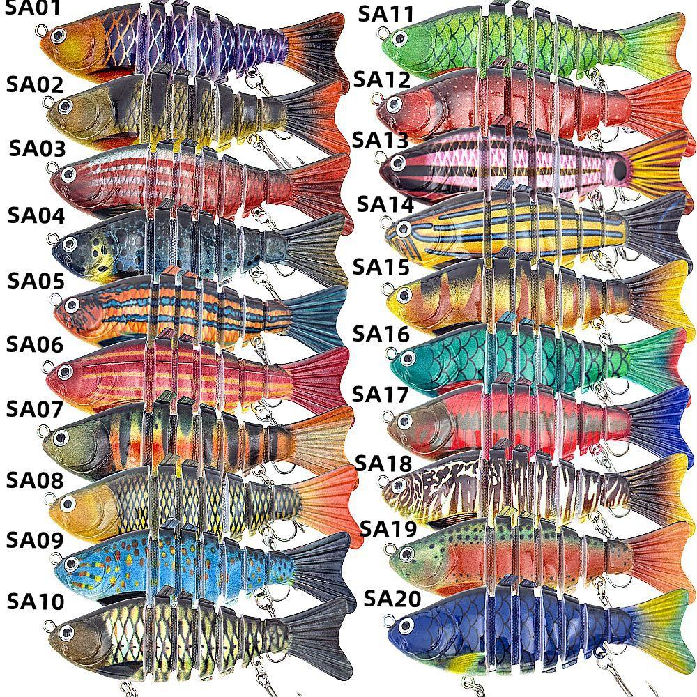 Popular multi-section hard lure bait, artificial bait, fishing tackle, lure bait for bass and mandarin fish, cross-border fishing bait