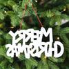 English Letter Merry Christmas Letter Pendant Plastic Xmas Tree Ornaments  Christmas Tree