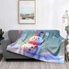 Home Decoration Plush Throw Sofa Blanket Bedspread Bed Fluffy Soft Blankets Decor Plaid Modern Halloween Merry Christmas Winter