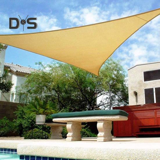 Треугольный солнцезащитный козырек, парус, водонепроницаемый, блокирующий УФ-излучение, навес от солнца, уличный тент, тент для заднего двора, сада, террасы, перголы