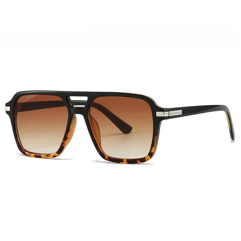 Ретро 70-х Квадратные Авиаторы Солнцезащитные очки для Женщин Мужчин Модные Винтажные с Двойной Переносицей