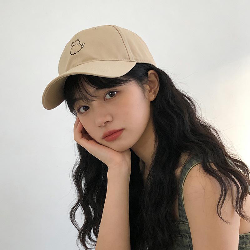 Spring women's fashion baseball cap versatile street couple face small visor retro cap men
