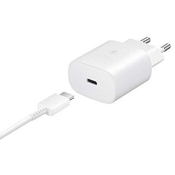 Chargeur Rapide 25W USB-C + Câble USB-C vers Lightning pour iPhone XSMax 6.5" Couleur Blanc - Visiodirect -