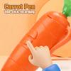 Carrot Voice Recorder Electronic Sound Toy 2 In 1 Multifunctional Novelty Sound Recorder Can Write Graffiti Ballpoint Pen