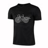 Интересная и простая футболка с принтом велосипеда, высококачественная повседневная дышащая быстросохнущая мужская спортивная футболка с короткими рукавами 4XL