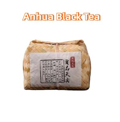 500 г черного чая Хунань Аньхуа, чай Тяньцзянь, бамбуковая корзина, выдержанный черный чай Tribute