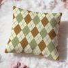 Argyle Cushion Cover Premium Comfort Reversible Pillow Cove Two in One Design for Any Room  Car Interior