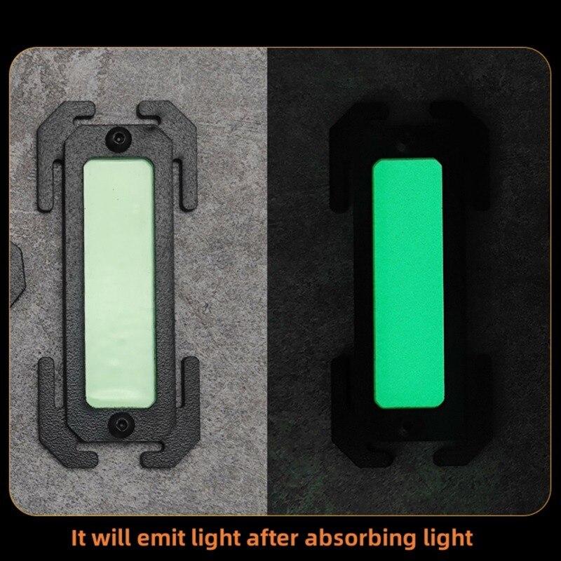 Тактический Molle Noctilucent Mark, уличные инструменты, пластиковые аксессуары Molle, рюкзак, снаряжение, охота, туризм, Edc, сумка, светящийся кулон