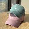 Korean-style versatile cartoon cat embroidered baseball cap for women, suitable for large head sizes, makes the face look smaller, soft-top duckbill