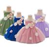 Girls Princess Dress Flower Tulle Party Gown Sleeveless Toddler Little Girl Birthday