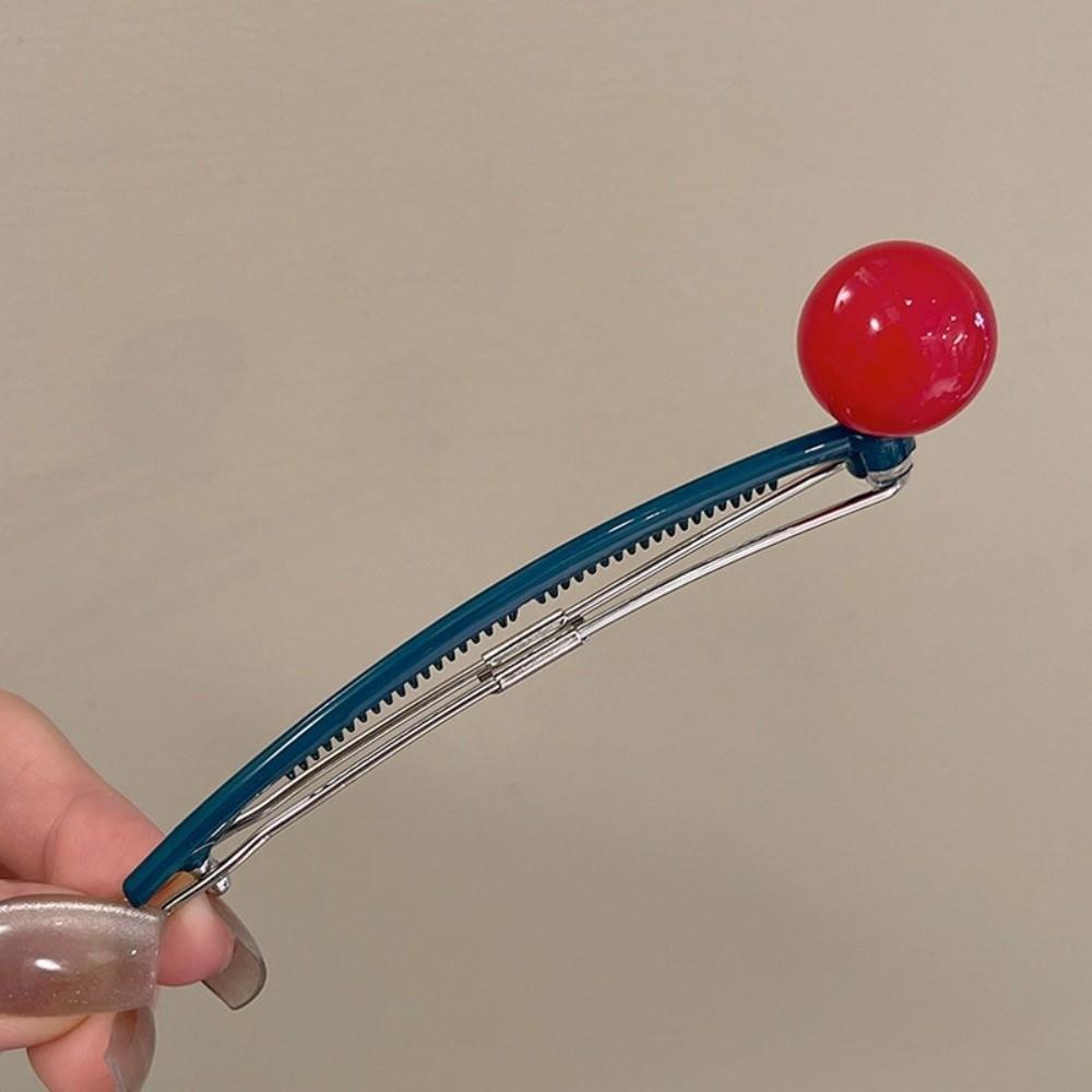 Non-Slip Horizontal Hair Clip Candy Color Clip Hairpin Sweet Hair Styling Tool Back Head Updo