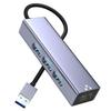 USB Hub USB LAN Conversion Adapter Wired LAN Adapter Ethernet Adapter 100Mbps RJ45 Expansion 5Gbps High Speed Data LAN Ethernet Converter LAN