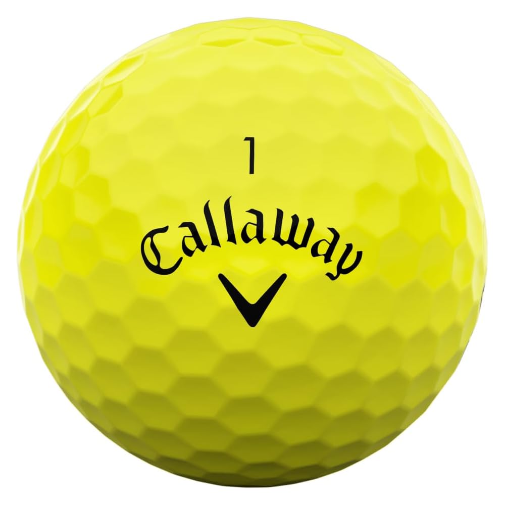 Мячи для гольфа Callaway Warbird Distance Желтые 25 шт. 2-составная конструкция