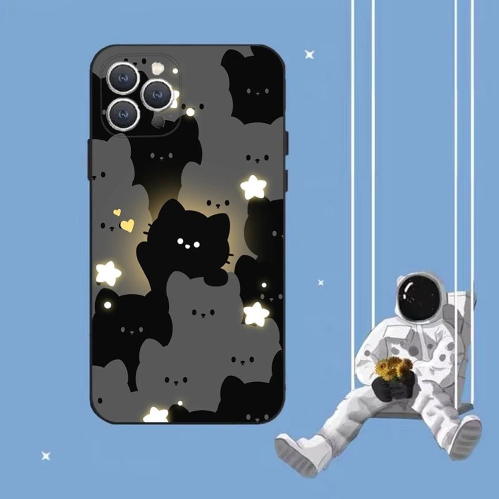 Милый Смешной Мем Кот Чехол для Телефона Для iPhone 16,15,14,13,12,Pro,Max,11,7,8,Plus,XR,XS Max Ударопрочный Силиконовый Мягкий Чехол