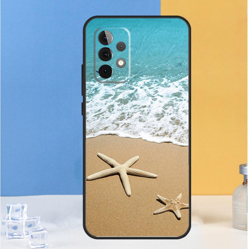 Летние пляжные волны Для Samsung Galaxy A55 A35 A15 A13 A33 A53 A36 A26 A16 A54 A34 A14 A32 A52 A56 A05 A06 Чехол
