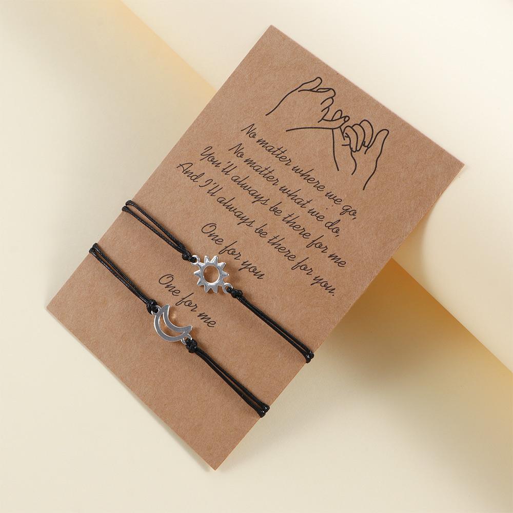 Подарки на День святого Валентина Браслеты для влюбленных пар Плетеные ручные веревки Тканые вручную браслеты Модная бижутерия