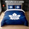 Toronto Maple Leafs Design Bed Bedding Set 1 Duvet Cover + 2 Pillowcases Soft Breathable Household Bed Linens
