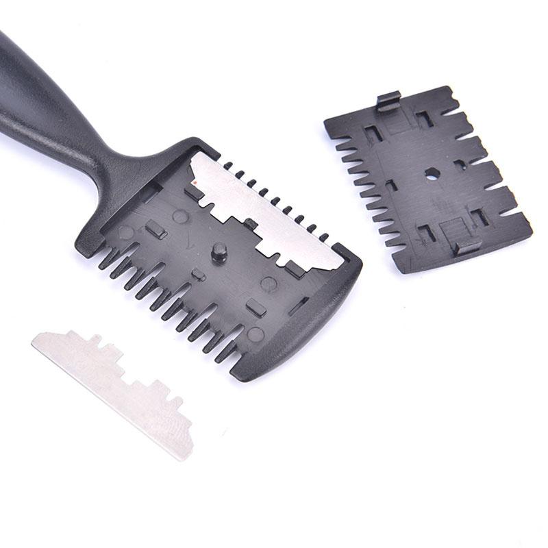 Двухсторонняя расческа для бритвы для волос, профилировщик слоя, режущая истончающаяся расческа с лезвием