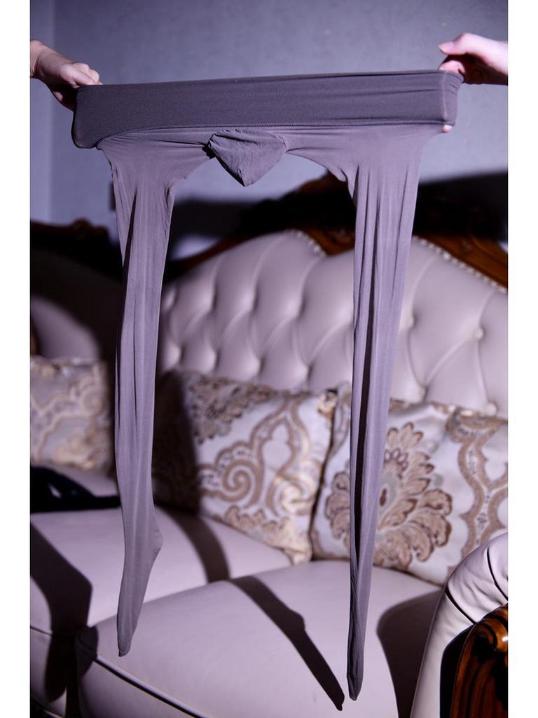 Шелковистые 0,01" Бесшовные Мужские Ультратонкие Прозрачные Колготки Большого Размера с Глубокой Ластовицей и Защитой JJ