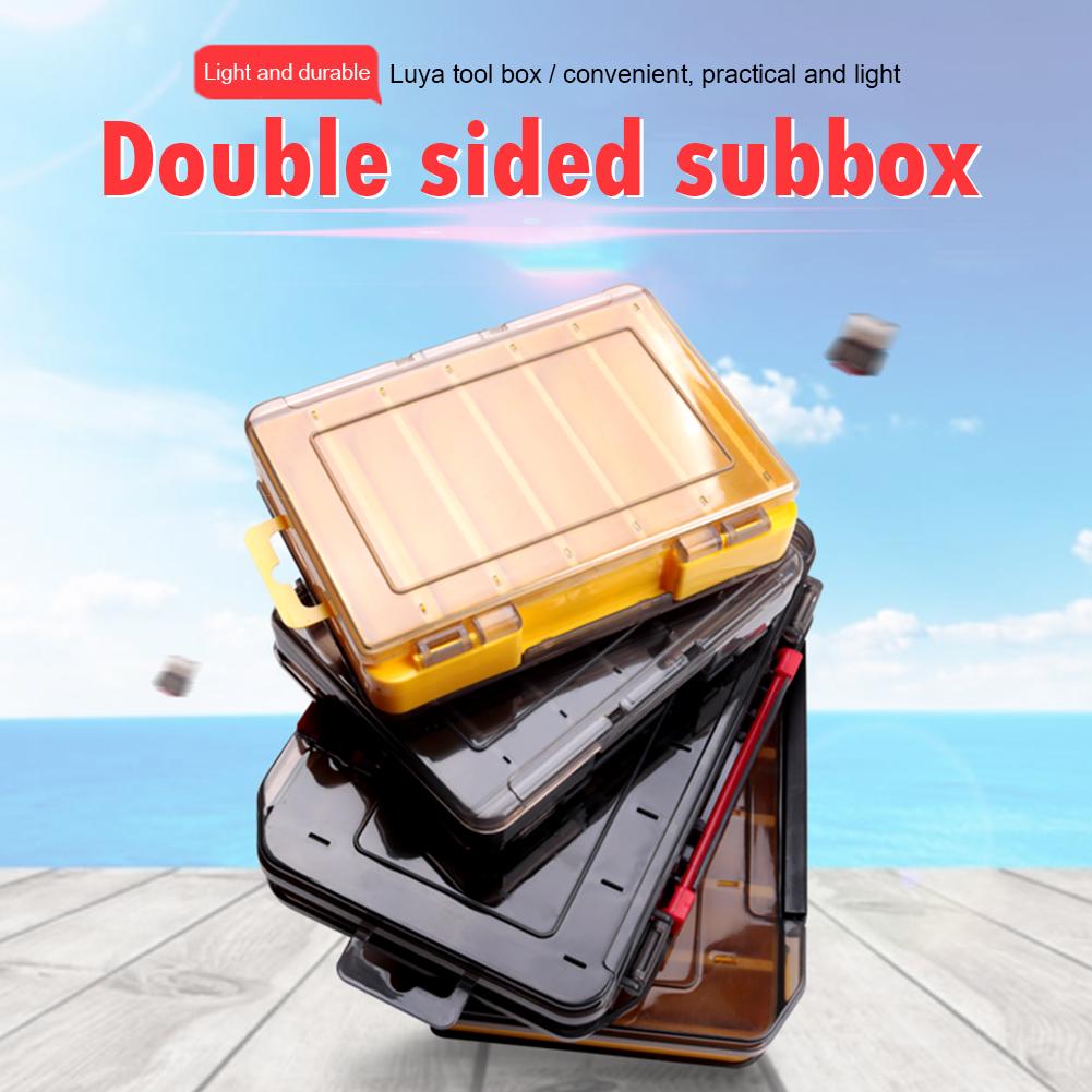 MY# Fishing Lure Box Double Side Artificial Bait Case Organizer Lure Fishing Tac