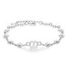Little Fresh Silver Plated Pearl Bracelet Women's Korean Edition First Jewelry Blooming Plum Blossom Bracelet