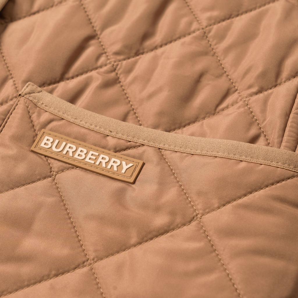 Burberry Женская пуховая куртка верблюжьего цвета 80842001