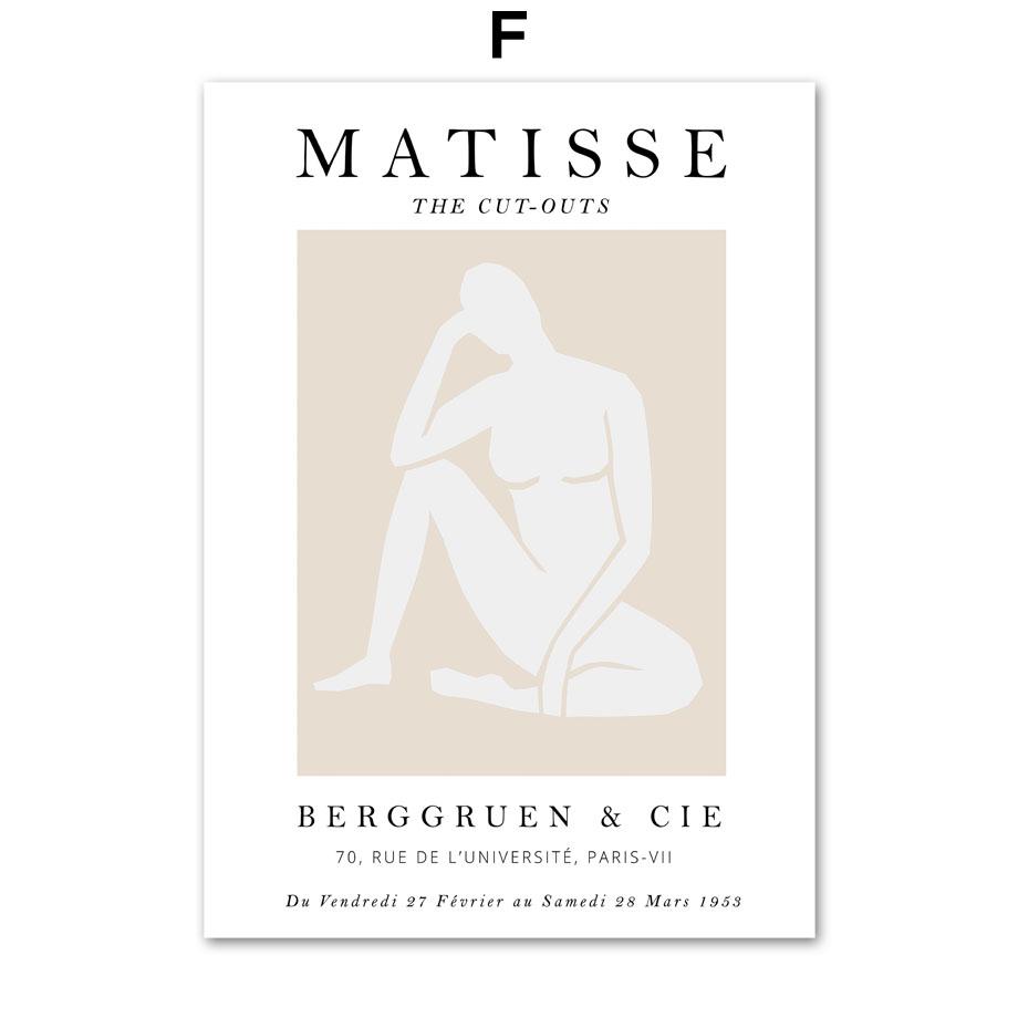 Абстрактные Матисс пышное тело женщина лист растения плакаты на скандинавскую тему и принты настенная живопись на холсте Декор фотографии для гостиной