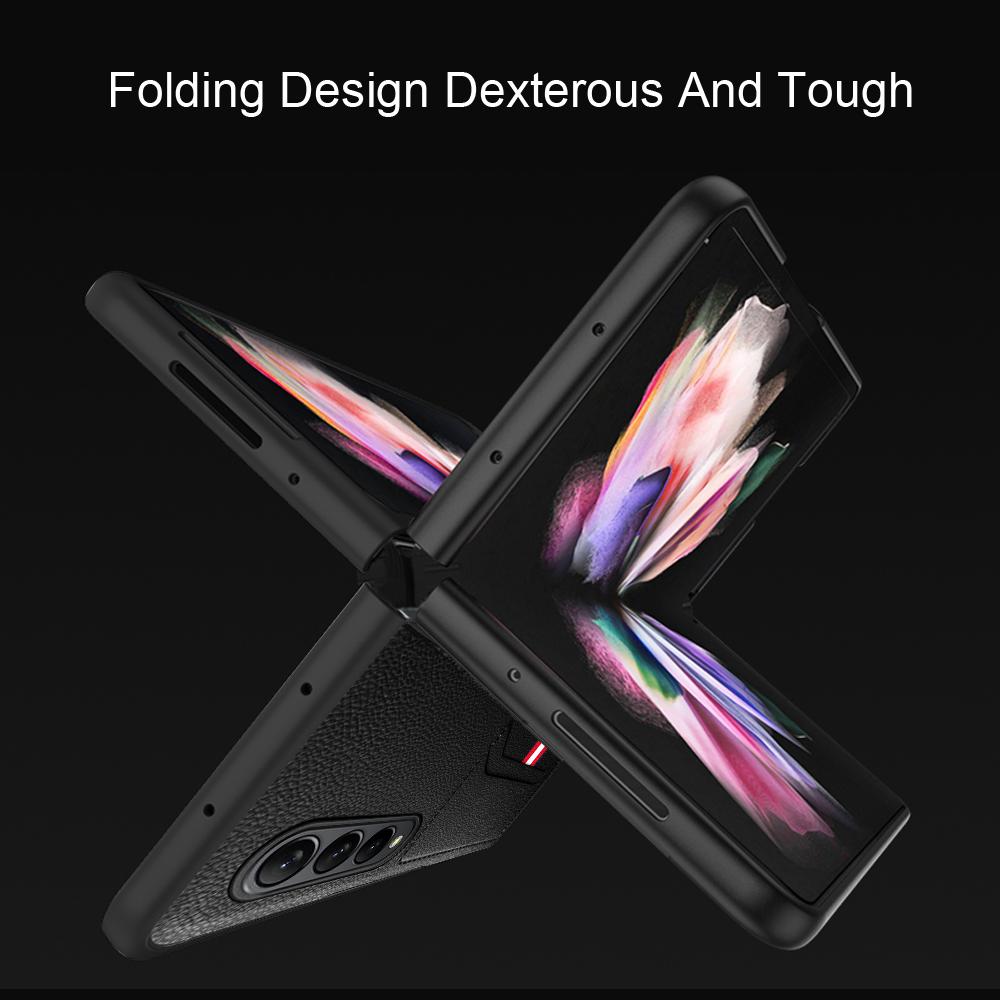 Противоударный складной кожаный чехол для Samsung Galaxy Z Fold 4 Fold4 Fold3 Fold2 Fold 3 2 5g, антидетонационная сумка для телефона Funda