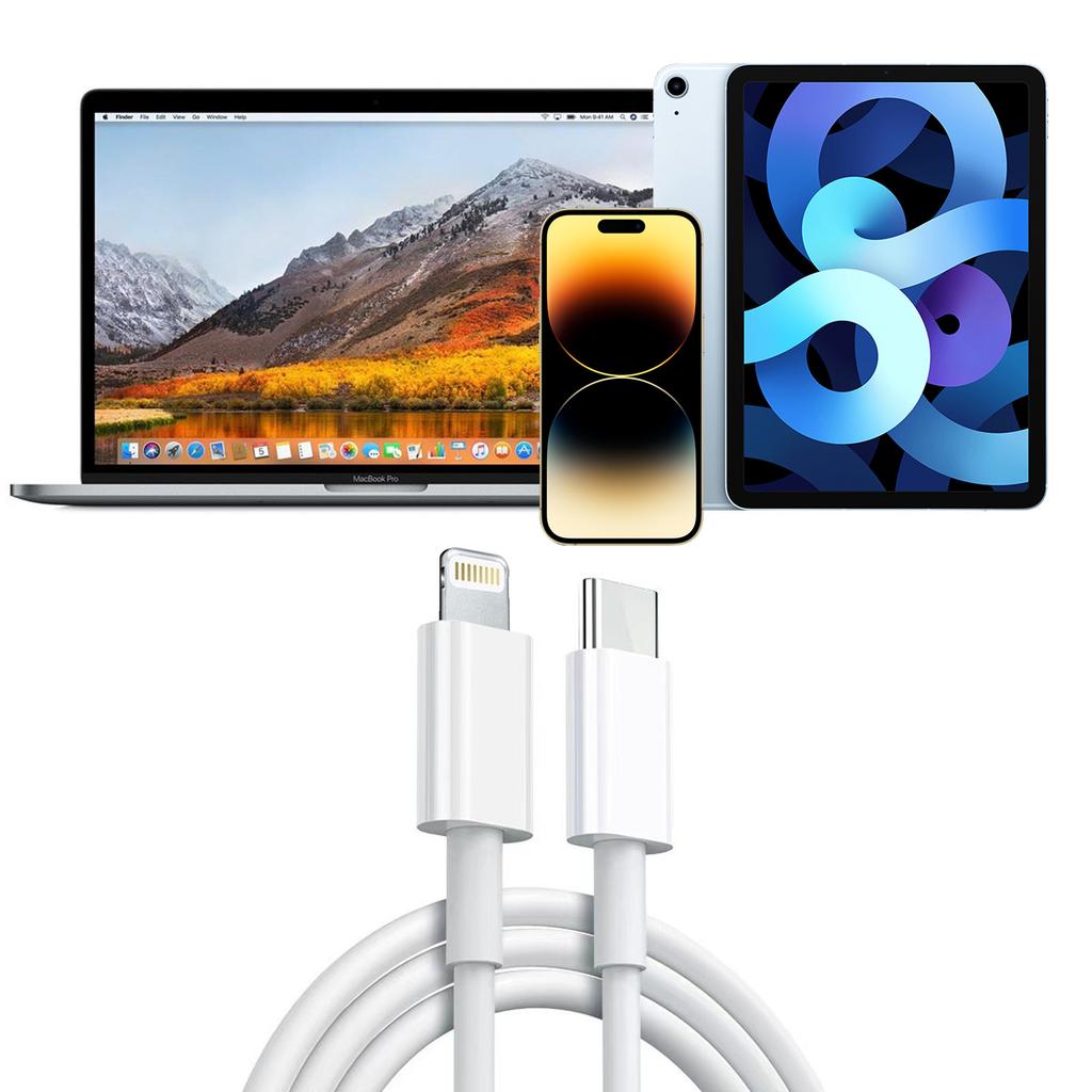 2X Usb-C To Lightning Cable For Apple Iphone Ipad Ipod 20W 2M Box White
