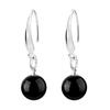 High Texture Black and Red Earrings Female Natural Manao Earrings Jewelry Simple Personalized All-Match Lady Earrings