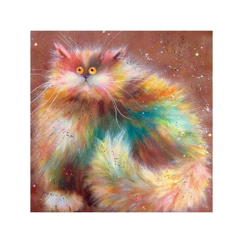 5D DIY Алмазный рисунок кота картина с квадратными стразами животных Алмазная вышивка Алмазная мозаика мультяшные бусины
