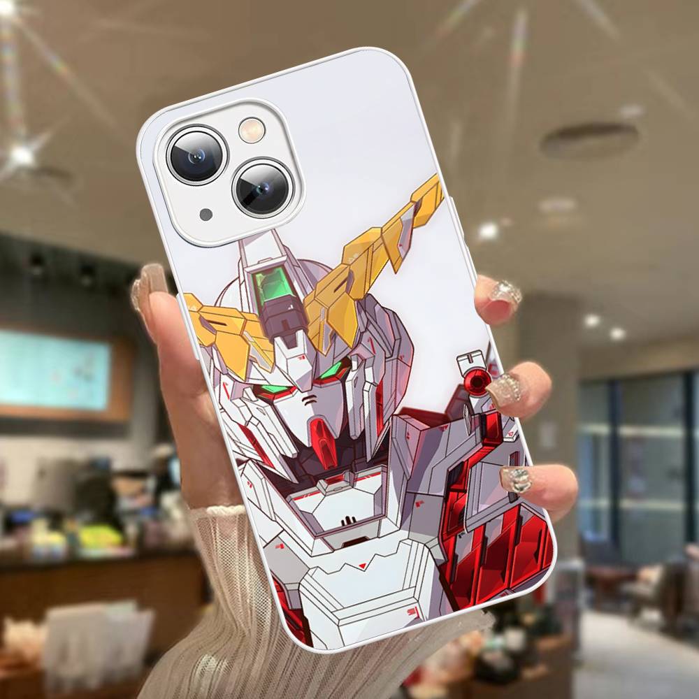 Мультяшные G-Гандамы Для IPhone 14 13 12 Mini 11 Pro XS Max X XR 14 Plus Закаленное Стекло Чехол