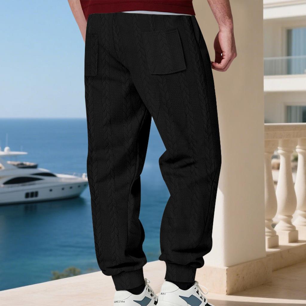 Men's Casual Sports Loose Solid Color Jogging Pants