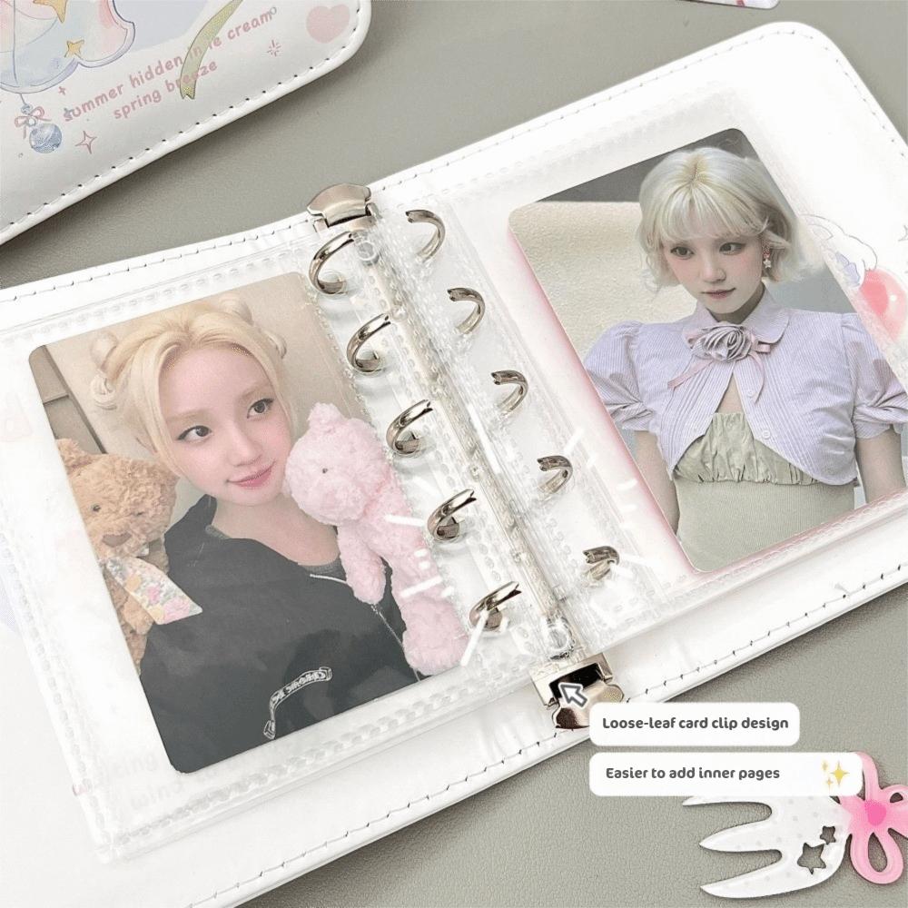 Leather Cover Card Book Portable Idol Card Storage Book Polaroid Photo Album Card Photo Collection
