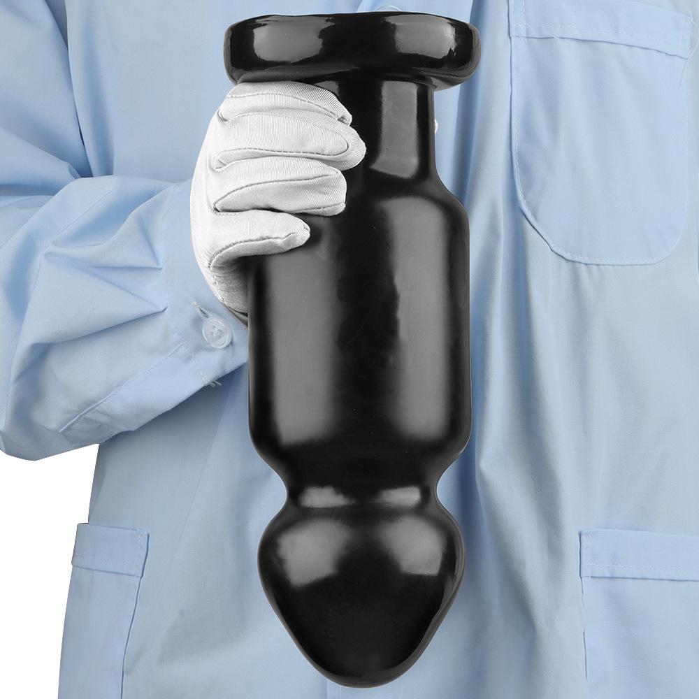 9,5 см черный гигантский ПВХ дилдо очень большой толстый анальная пробка фистинг секс-игрушка ремень на член большой член БДСМ