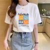 Summer Women's Loose Short-Sleeved T-shirt Cotton Round Neck Top Casual Bottoming Shirt
