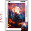 5D Diy Diamond Painting Halloween Scary Pumpkin Head Man Cross Stitch Full Diamond Embroidery Mosaic