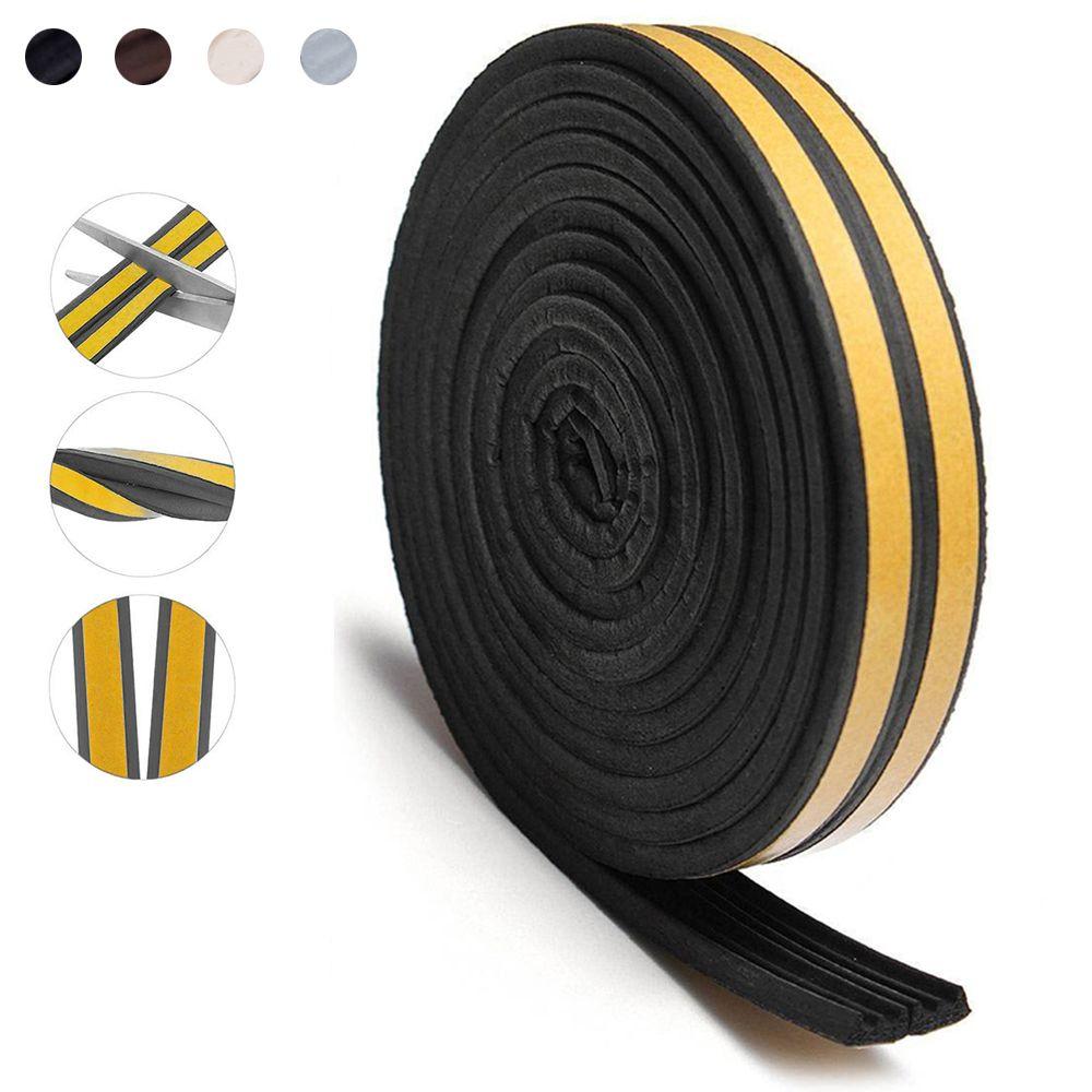 5/10M Home Rubber Weather Strips Foam Draught Excluder Seal Strip Window Door