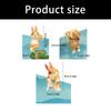 Pack of 3 Colorful Rabbit Resin Figurines Ideal for Hanging on Balconies or Aquariums Edges Multifunctional Decors