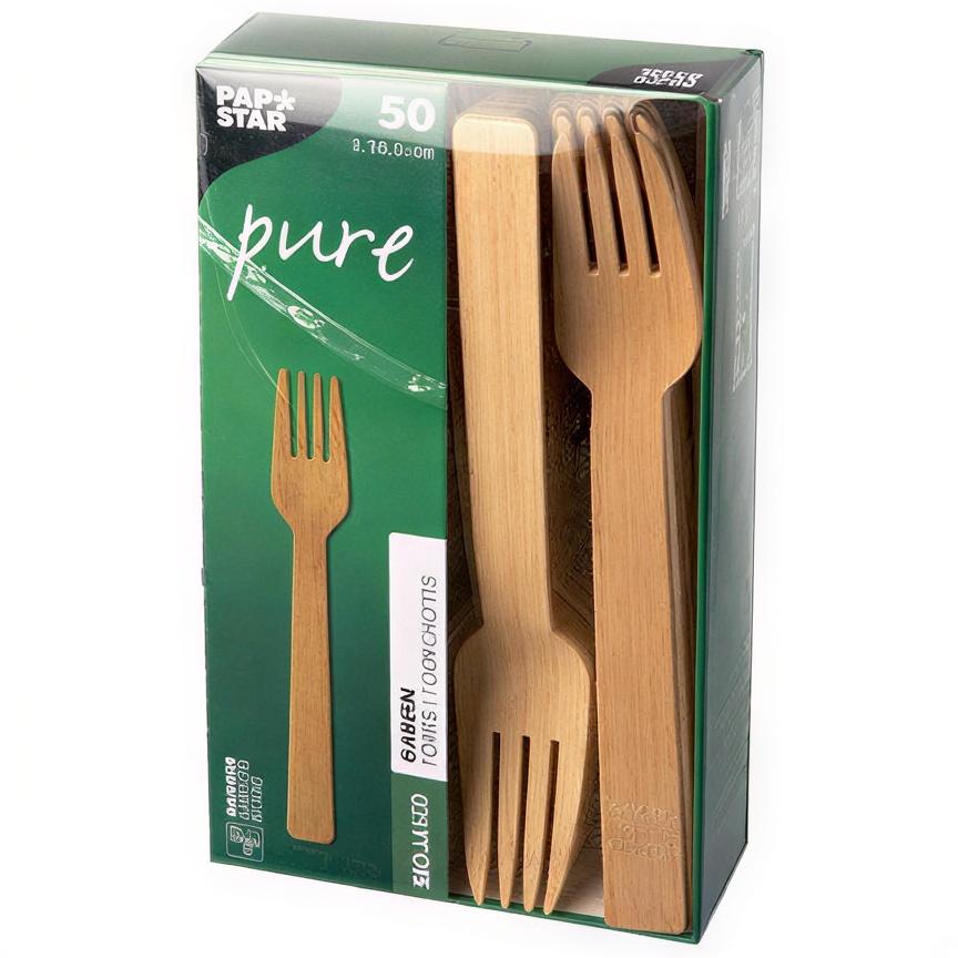 Widelce Z Bambusa 16,5 Cm Pure 50 Szt.