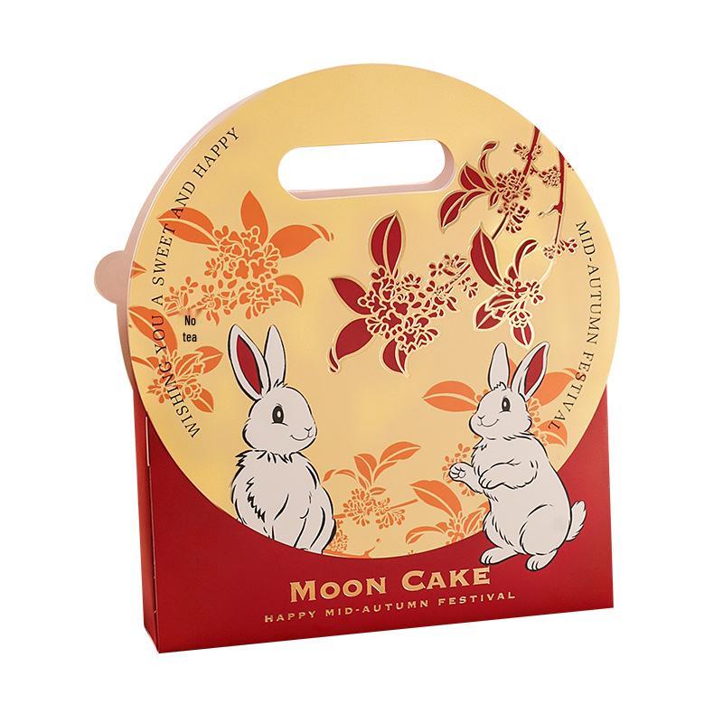 2026 Mid-Autumn Festival High-End 6-Piece Mooncake Gift Box: Taro Paste, Milk Custard, Lava Egg Yolk Crisp