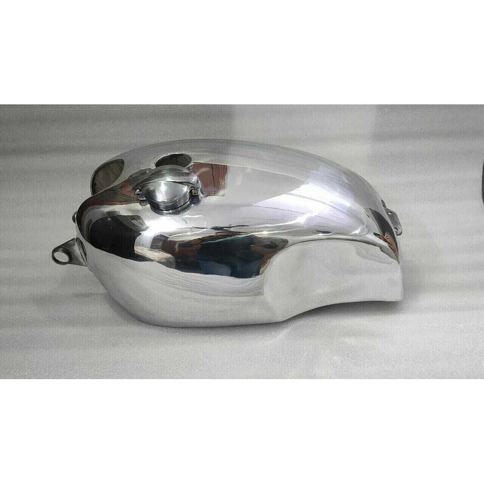 Vincent HRD Alloy Aluminum Polished Petrol Gas Tank With Knee Cushions Ident