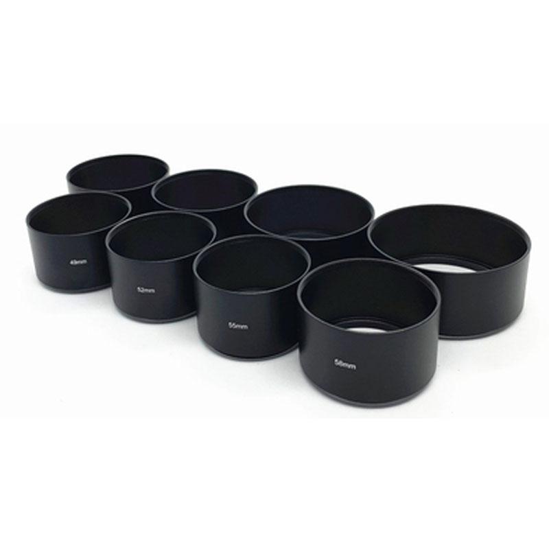 Длинная металлическая БЛЕНДА 40.5мм 46мм 49мм 52мм 55мм 58мм 62мм 67мм 72мм 77мм для объектива камеры Canon Nikon Sony для Olympus Fujifilm