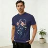Nurse Life Unisex T Shirts Boho Floral Stethoscope Graphic Funny Tees Short Sleeve Round Collar TShirts Cotton Graphic Tops