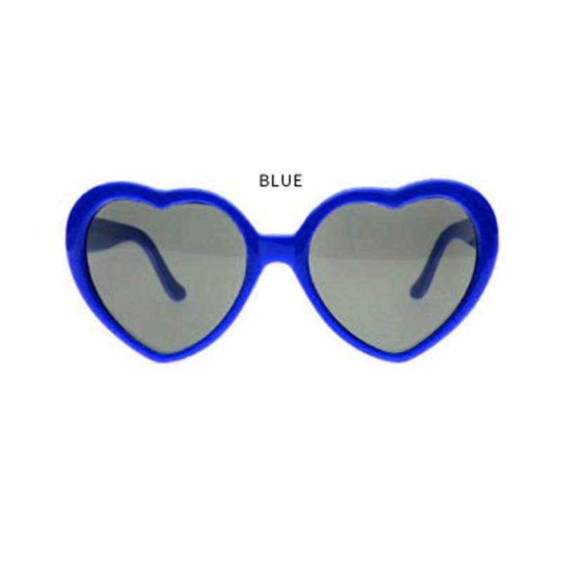 Novel Romantic Fashion Women Gift At Night Heart-shaped Special Effects Glasses Sunglasses
