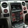 AC CD 4WD Release Mirrors Control Knob Decor Ring for Ford F150 2013-14 Red 8pcs