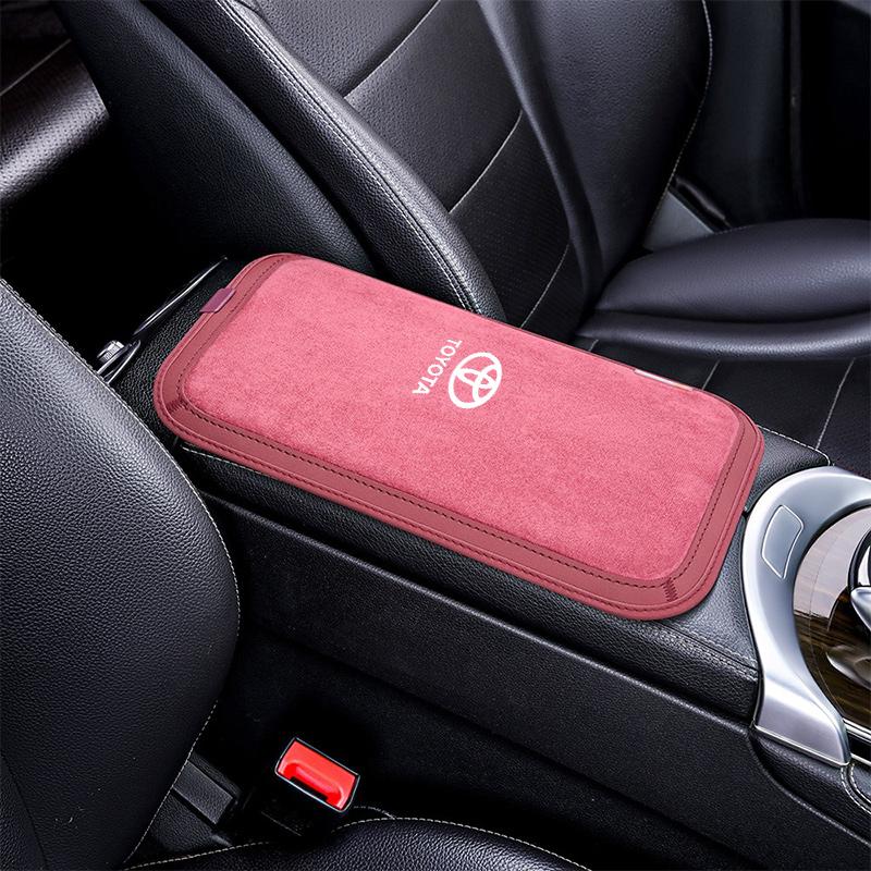WAX5  Car Center Console Armrest Cushion Mat Elbow Protector Pad Cover For Toyota Hilux Yaris Corolla Camry Rav4 Auris Accessories