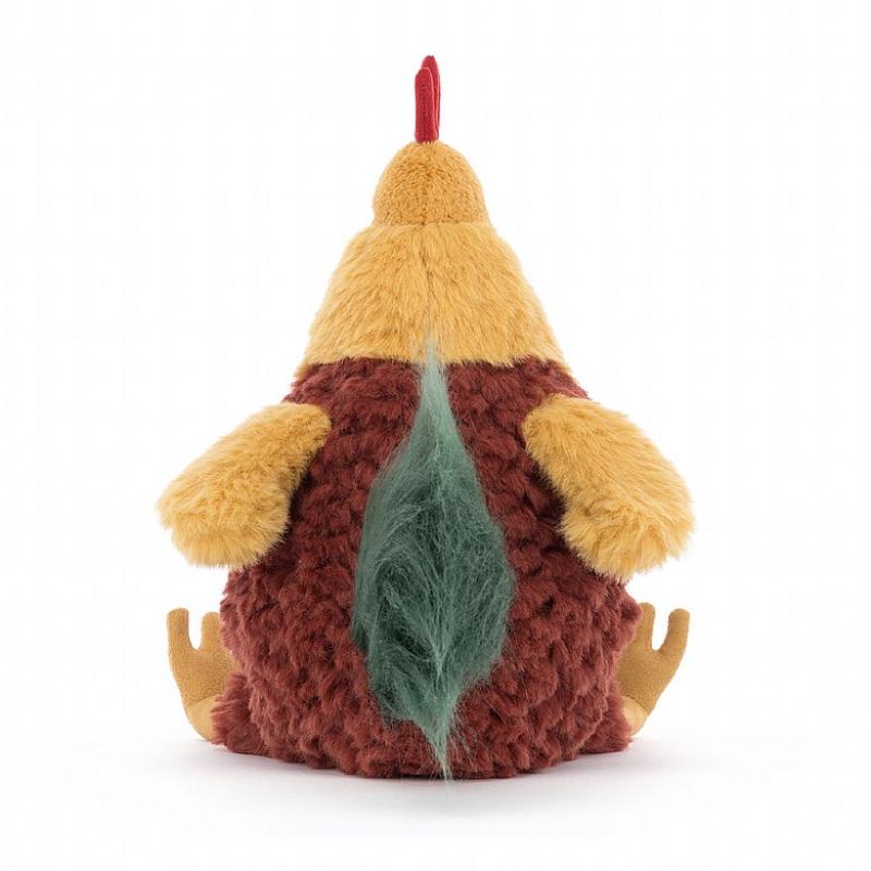 JELLYCAT Серия Сельскохозяйственные Животные Кукла-Компаньон Петушок Клуни Плюшевая Кукла Высота 22 см